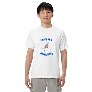 T-Shirt Funny DNA Graphic, Hereditary White Shirt